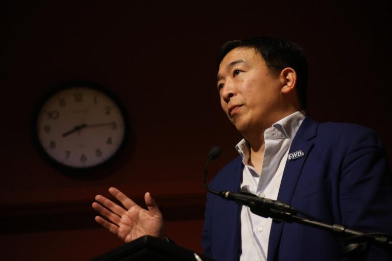 Andrew Yang speaking